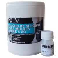 Caucho De Silicona Translucido Shore A 20 -un Kilo-