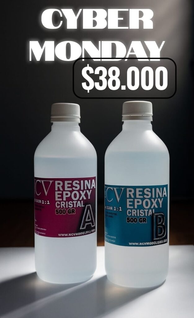 Resina epoxi Cristal 1 kilo – 🔥 CYBER MONDAY 🔥-