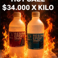 Resina epoxi Cristal 1 kilo