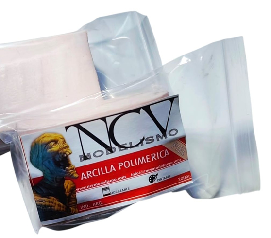 Ncv Arcilla Polimérica Piel 200gr Horneable!