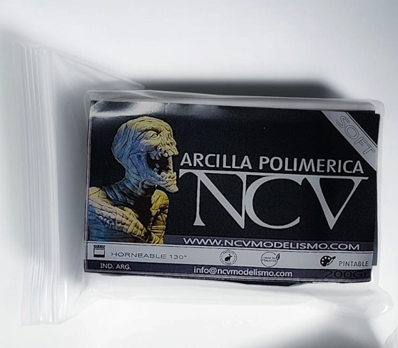 Ncv Arcilla Polimérica Gris Soft 200gr Horneable!